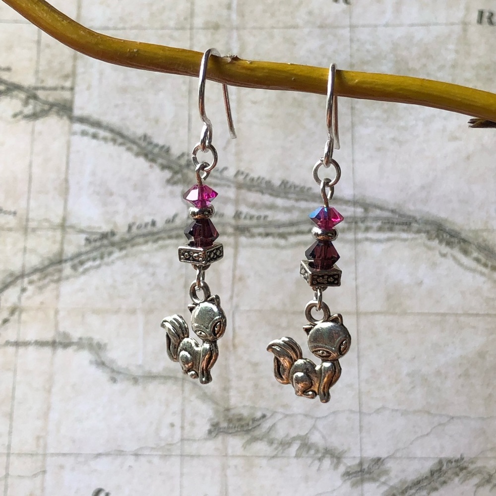 Fox Earrings - Fox Jewelry, Fox Gifts, Fox Jewelry